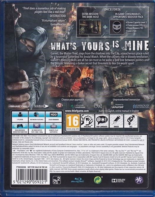 Thief - PS4 (B Grade) (Genbrug)